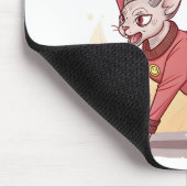 Aries Energy Sphynx Cat No Fur All Fire Art Mousepad (Ecke)