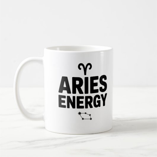 Aries Energy Tasse - Zodiac Astrologie Kaffee Cup (Links)