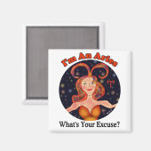 Aries EntschulMagnet Magnet (Vorderseite/Rückseite)