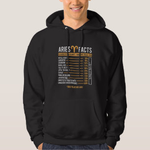Aries Facts Zodiac Sign Horoskop Astrologie Astro Hoodie