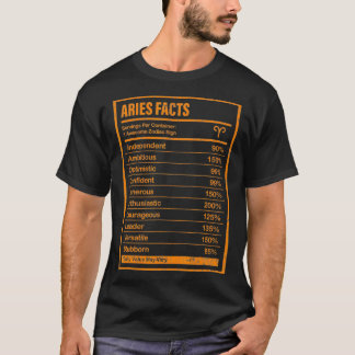 Aries Fakten Bekleidung für Männer und Frauen Funn T-Shirt
