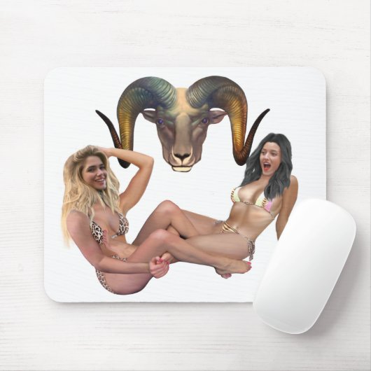 ARIES FEMALE TICKLE WRESTLING MOUSEPAD (Mit Mouse)