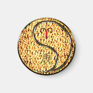 Aries & Feuerdrache Magnet