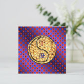 Aries & Fire Ox Karte (Stehend Vorderseite)