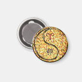 Aries & Fire Rabbit Magnet (Vorderseite/Rückseite)