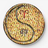 Aries & Fire Rabbit Pappteller (Vorderseite)