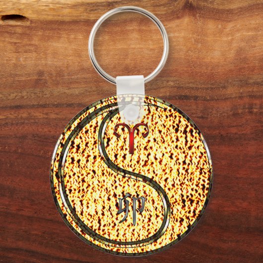 Aries & Fire Rabbit Schlüsselanhänger (Vorderseite)