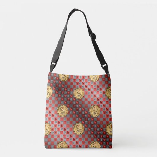 Aries & Fire Rabbit Tragetaschen Mit Langen Trägern (Rückseite)