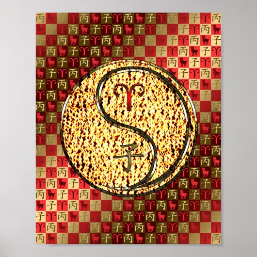 Aries & Fire Rat Poster (Vorne)