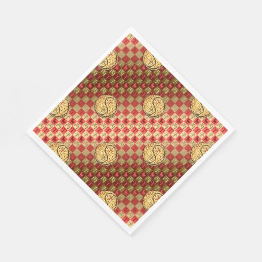 Aries & Fire Rat Serviette (Ecke)