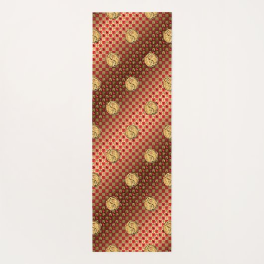 Aries & Fire Rat Yogamatte (Rückseite)