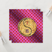 Aries & Fire Rooster Karte (Vorderseite/Rückseite Beispiel)