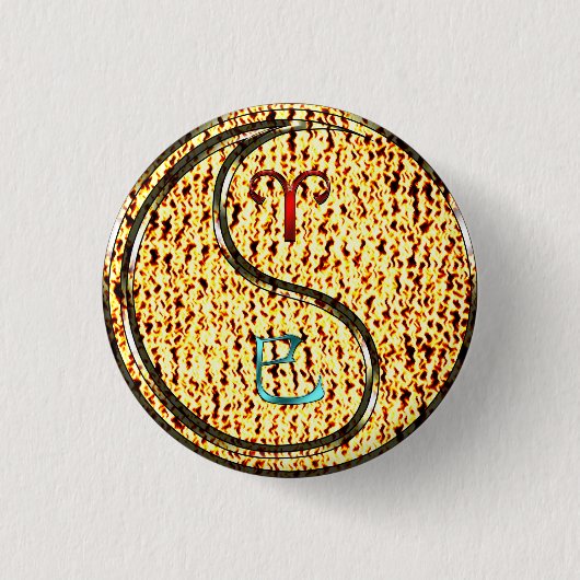 Aries & Fire Snake Button (Vorderseite)