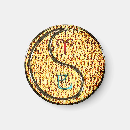 Aries & Fire Snake Magnet (Vorne)