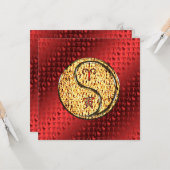 Aries & Fire Tiger Karte (Vorderseite/Rückseite Beispiel)