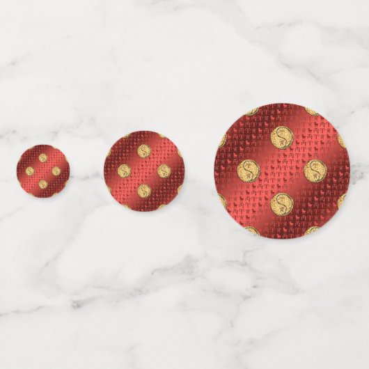 Aries & Fire Tiger Konfetti (Rückseiten)