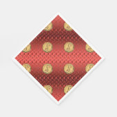 Aries & Fire Tiger Serviette (Ecke)