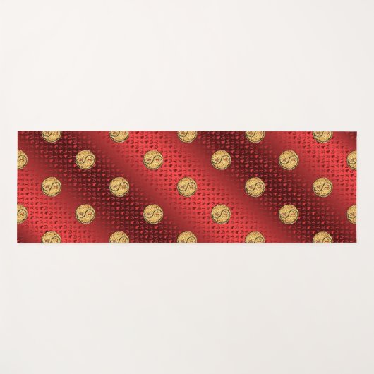 Aries & Fire Tiger Yogamatte (Vorderseite (Horizontal))