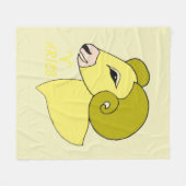 Aries Fleece Blanket (Vorderseite (Horizontal))