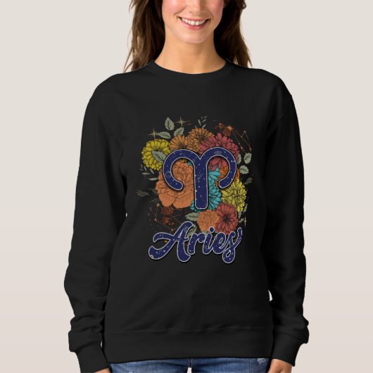 Aries Floral Sweatshirt (Vorderseite)