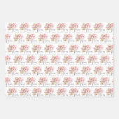 Aries Floral Wrapping Paper Sheets Geschenkpapier Set (Vorderseite)