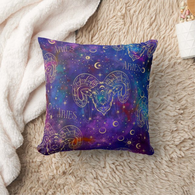 Aries Galaxy Throw Pillow Kissen (Decke)