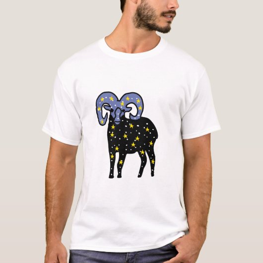Aries Galaxy Widder T-Shirt – Wilde Aries Energie  (Vorderseite)