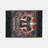 Aries "Geboren zu führen" Fleece Blanket (Vorderseite (Horizontal))