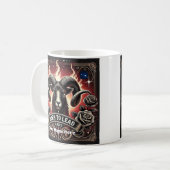 Aries "Geboren zu führen" Zodiac-Tasse Kaffeetasse (Vorderseite Links)