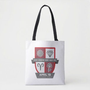 Aries Geburtstagswappen™ für 1.-19. April Tasche