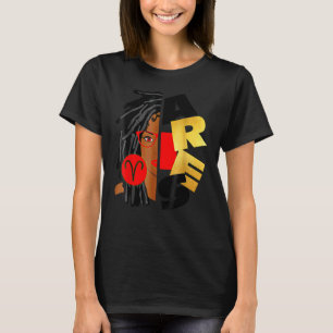 Aries Girl Afro Locs Girl T-Shirt