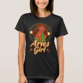 Aries Girl Astrology Astrologer Zodiac Sign Horosc T-Shirt (Vorderseite)