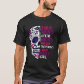 Aries GIrl Dia De Los Muertos Mexican Sugar Skull  T-Shirt (Vorderseite)