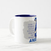 Aries Gnome Zwei-Tone-Kaffee-Tasse Zweifarbige Tasse (Vorderseite Links)