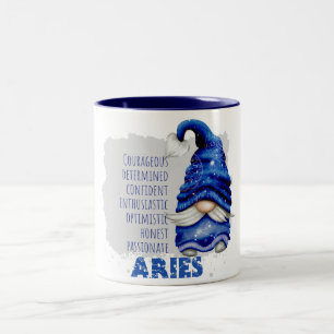 Aries Gnome Zwei-Tone-Kaffee-Tasse Zweifarbige Tasse