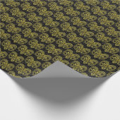 Aries Gold auf Leder Geschenkpapier (Ecke)