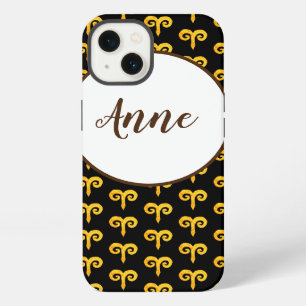 Aries Golden Astrologie Personalisiert iPhone 13 Hülle