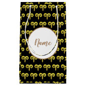 Aries Golden Astrologie Personalisiert Kleine Geschenktüte (Vorderseite)
