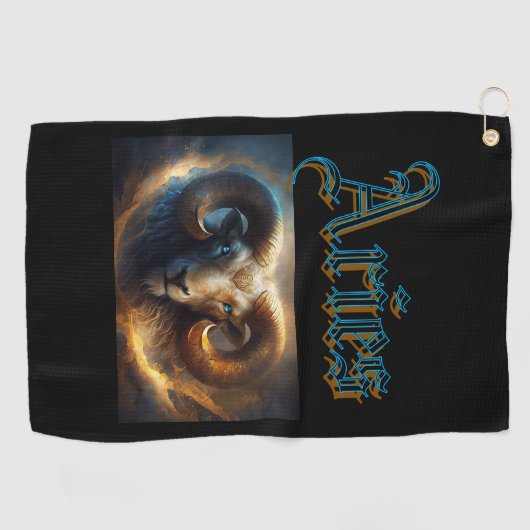 Aries Golfhandtuch (Horizontal)