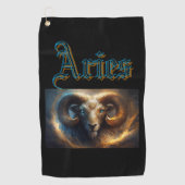 Aries Golfhandtuch (Vorderseite)