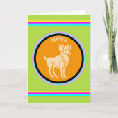 Aries Grußkarte Karte (Vorderseite)