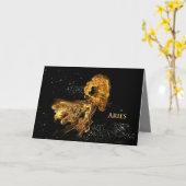 Aries-Grußkarte Karte (Gelbe Blume)