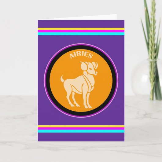 Aries Grußkarte Karte (Vorderseite)