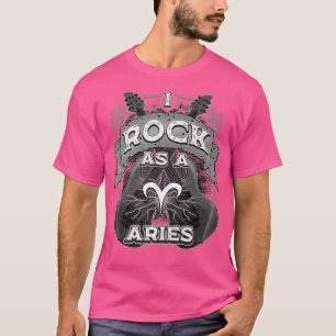 Aries Guitar I Rock as Aries Zodiac Sign Music m T-Shirt