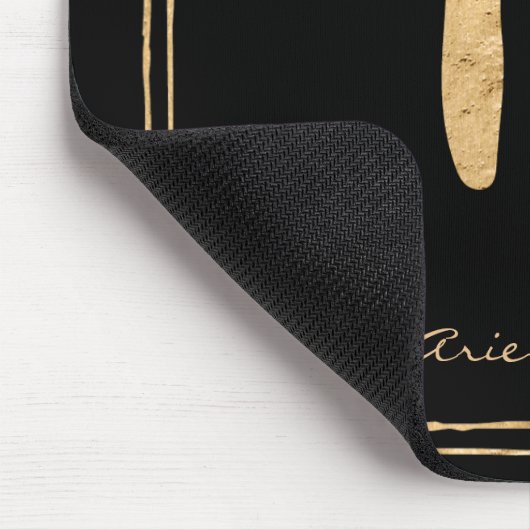 Aries Hammergerüst goldstilisierte Astrologie-Symb Mousepad (Ecke)