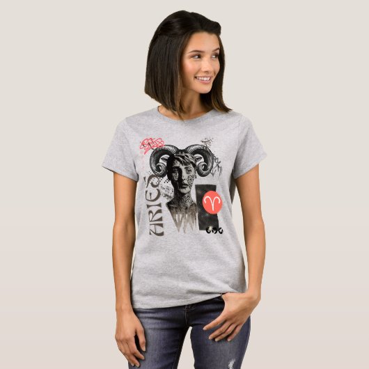 Aries Horoscope Tee Shirt (Vorne ganz)