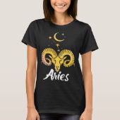 Aries Horoscope Zodiac Sign Born March April T-Shirt (Vorderseite)