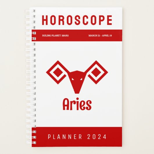 Aries Horoskop Planer (Vorderseite)