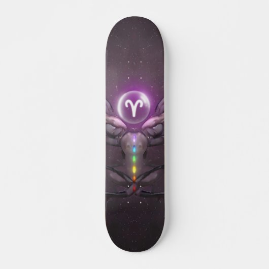 Aries Horoskop Symbol Skateboard (Vorne)