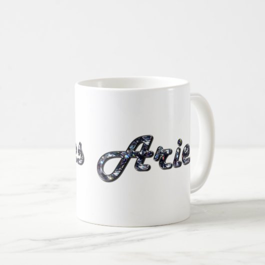 Aries in Diamonds Kaffeetasse (VorderseiteRechts)